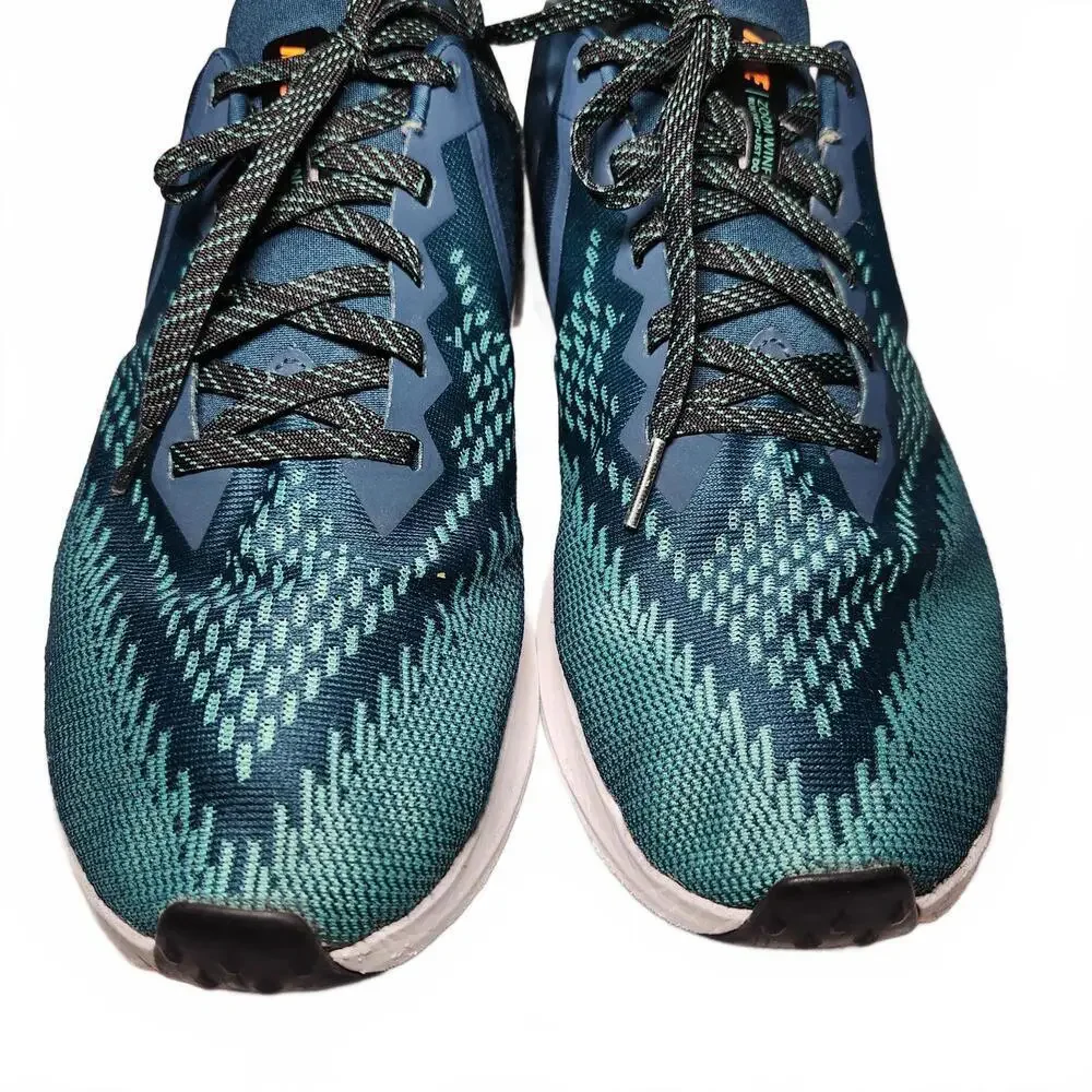 Nike Men's Zoom Winflo 7 Turbo Running Sneakers Size 11.5 Blue/Teal